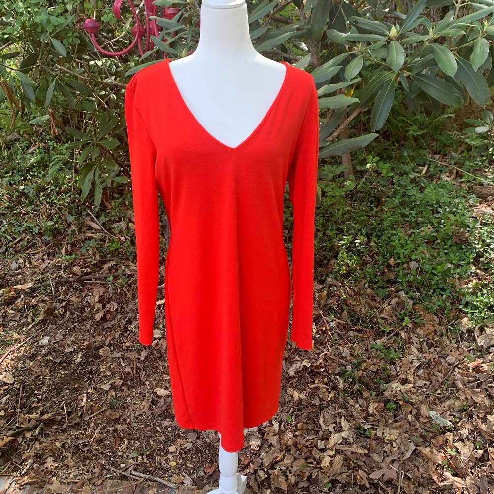 Vibrant red H&M Basic red dress